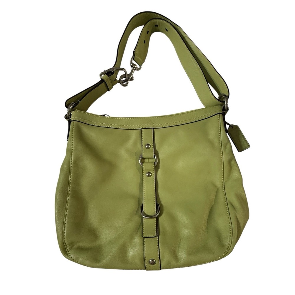 Coach Bag Purse Chelsea 2009 Lime Green Kiwi  Shoulder F14018 zip closure hobo